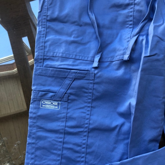 CHEROKEE CIEL BLUE SCRUB PANTS - Picture 5 of 5
